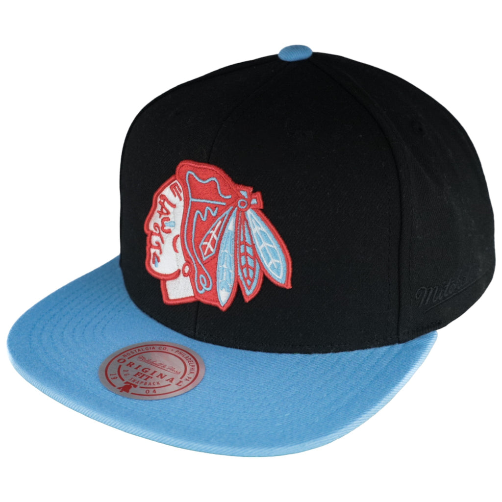 Chicago Blackhawks Chicago Flag Mitchell & Ness Snapback Hat product image 3, provided for visual reference and product