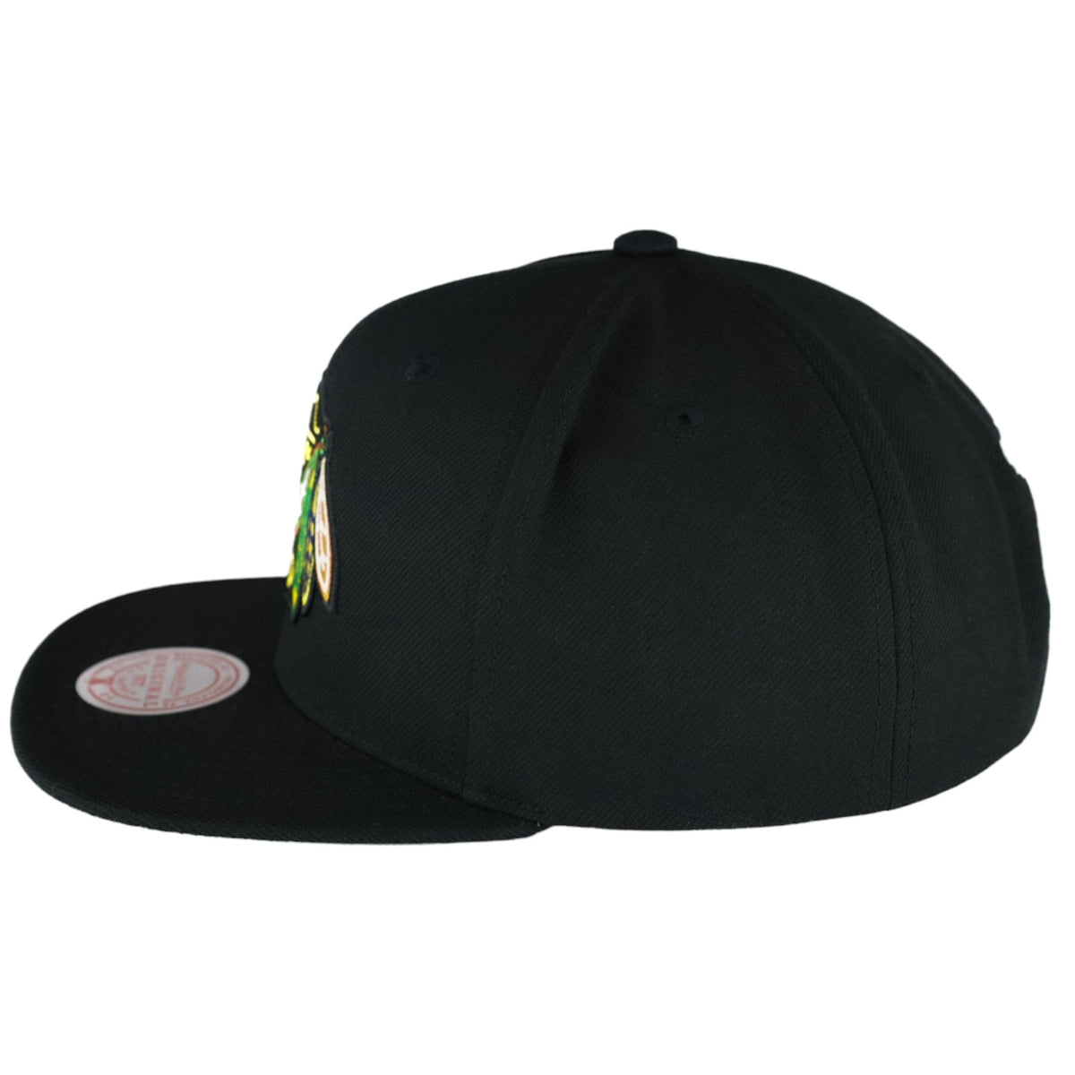Chicago Blackhawks Black Mitchell & Ness Snapback Hat product image 5, provided for visual reference and product detail
