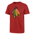 Chicago Blackhawks Red Feathers Club T-Shirt product image 1, provided for visual reference and product detail review