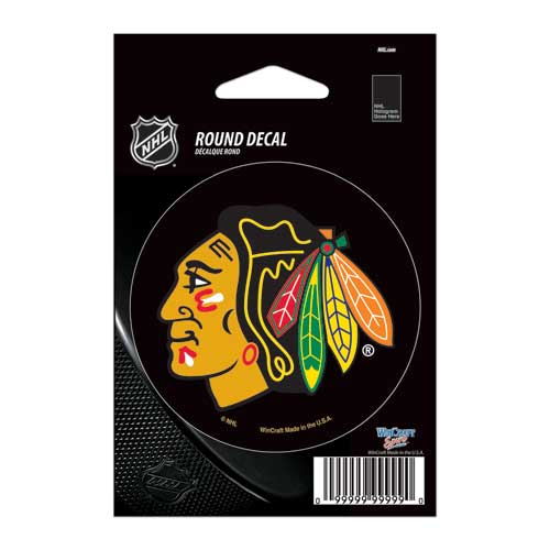 Bhawks Small 3X3 Round Vinyl Decal product image 1, provided for visual reference and product detail review