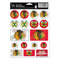 Chicago Blackhawks 5"x7" Vinyl Sticker Sheet product image 1, provided for visual reference and product detail review