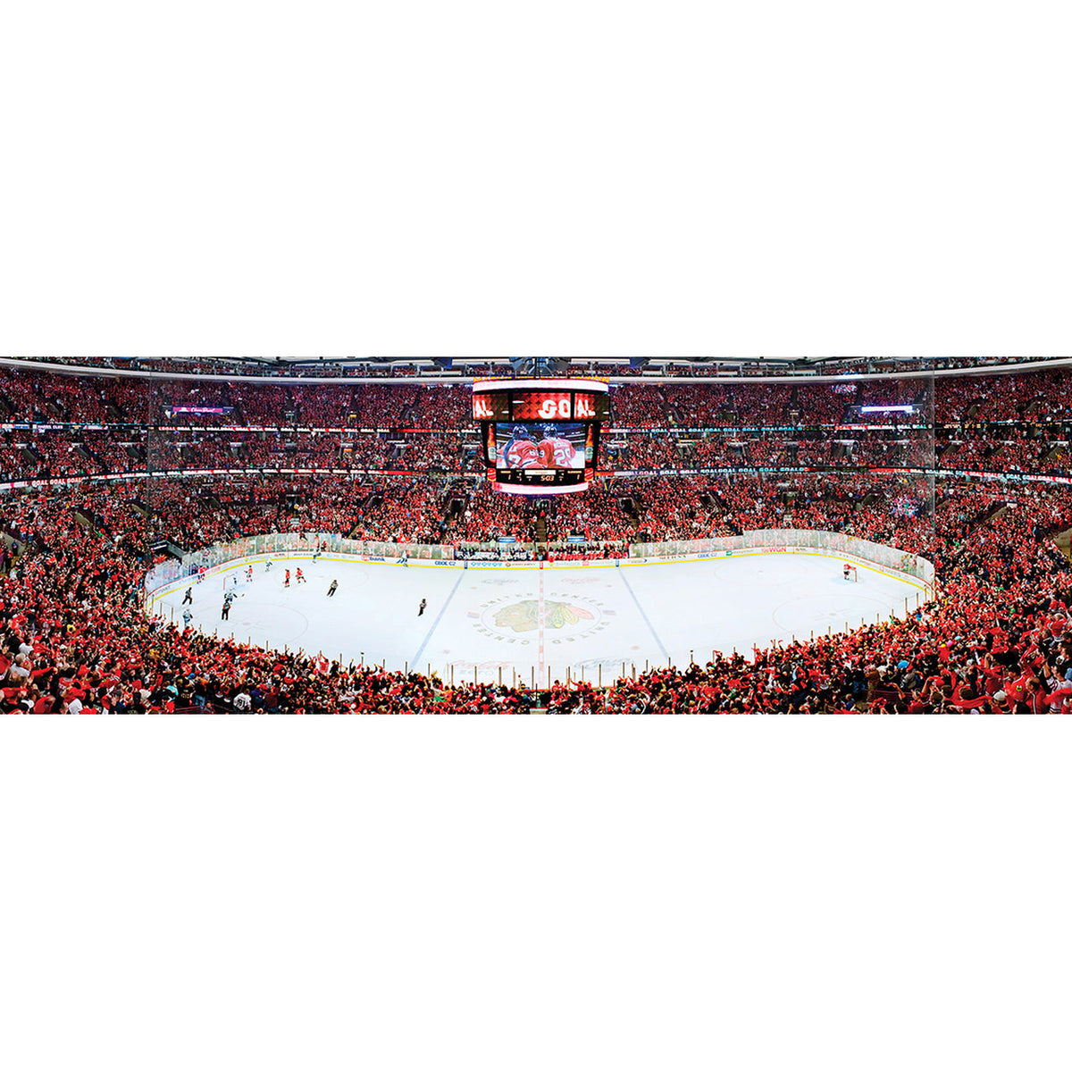 Chicago Blackhawks 1000 Piece Stadium Panoramic Puzzle product image 2, provided for visual reference and product detail