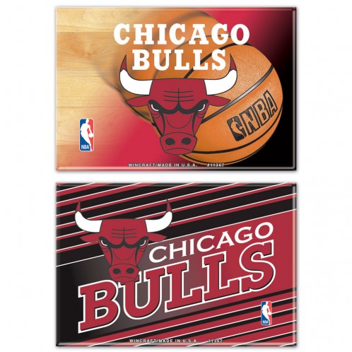 Chicago Bulls 2" x 3" 2-Pack Magnets product image 1, provided for visual reference and product detail review