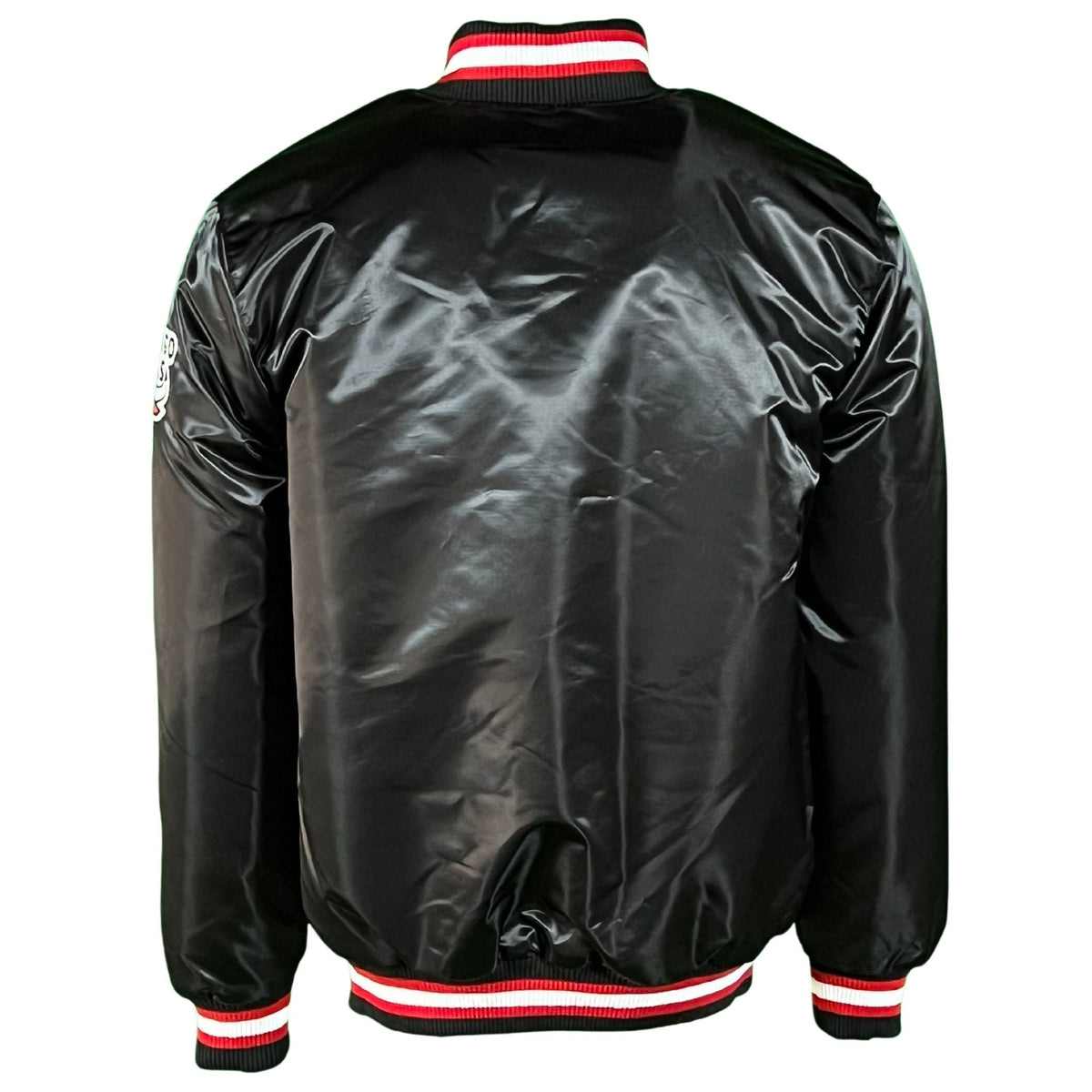 Chicago Bulls Black Vintage Starter Jacket product image 3, provided for visual reference and product detail review