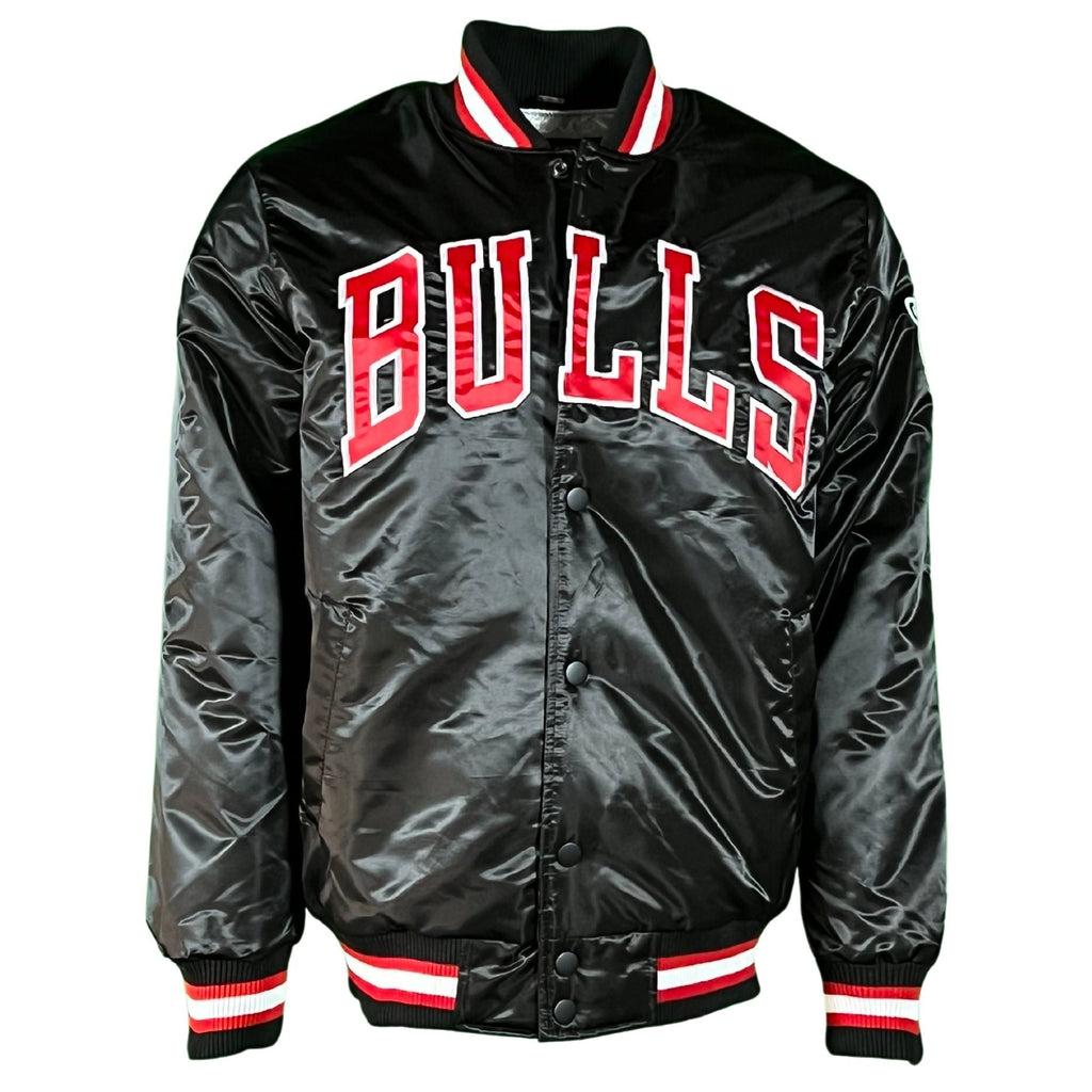 Chicago Bulls Black Vintage Starter Jacket product image 5, provided for visual reference and product detail review