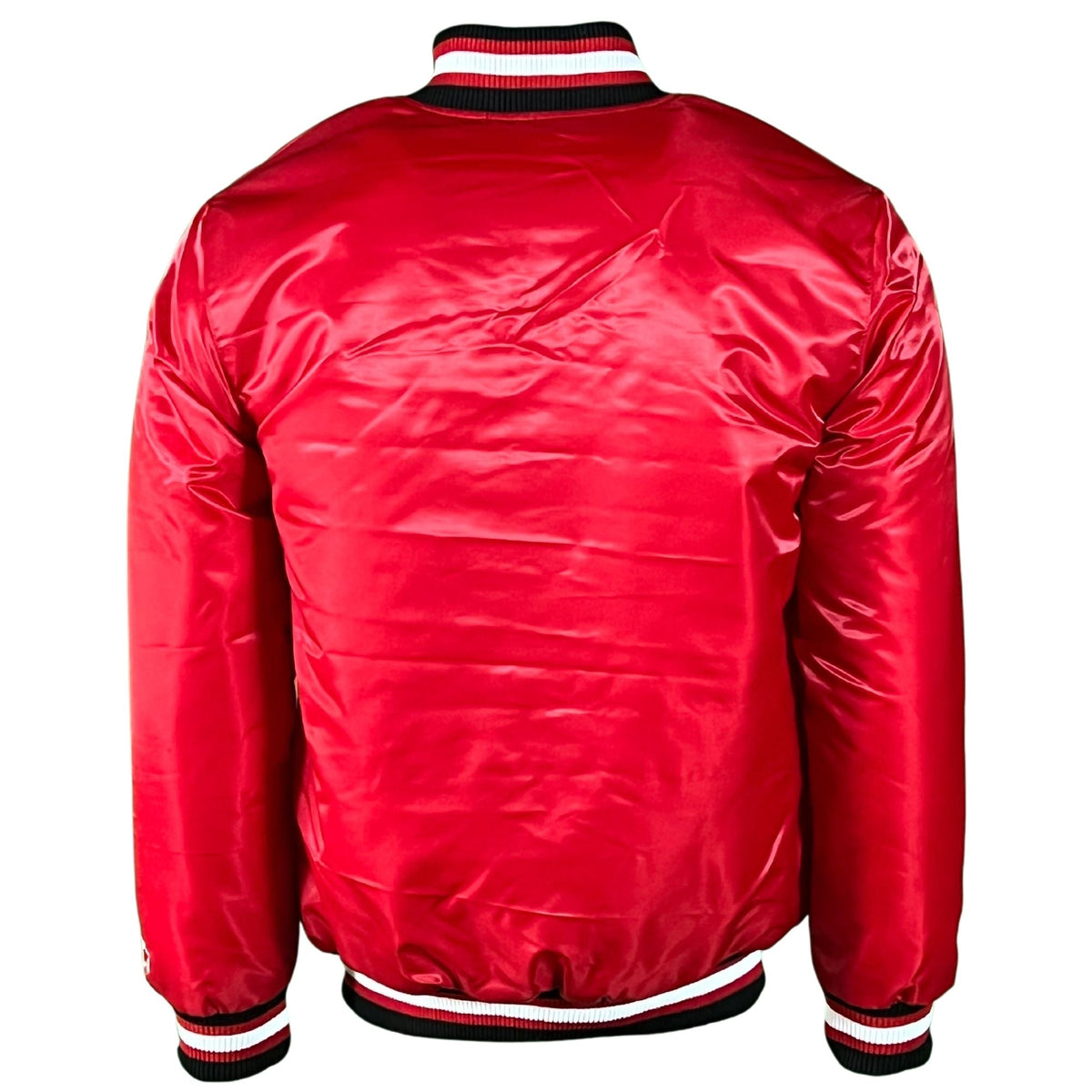 Chicago Bulls Red Vintage Starter Jacket product image 3, provided for visual reference and product detail review
