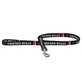 Chicago Bulls Black Dog Leash W/White Lettering & Angry Bull Logo product image 1, provided for visual reference and product