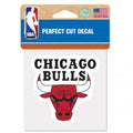 Chicago Bulls 4"x4" Perfect Cut Decal product image 1, provided for visual reference and product detail review