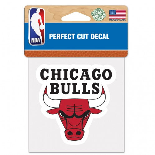 Chicago Bulls 4"x4" Perfect Cut Decal product image 1, provided for visual reference and product detail review