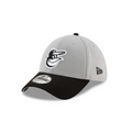 Baltimore Orioles MLB New Era Men Grey Black 39Thirty Team Classic Stretch Fit Hat product image 1, provided for visual