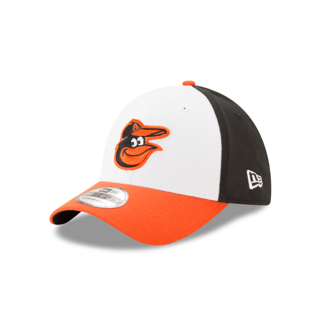 Baltimore Orioles MLB New Era Men White/Orange 39Thirty Team Classic Stretch Fit Hat product image 1, provided for visual