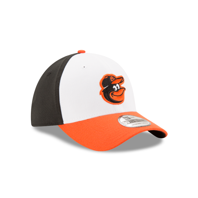 Baltimore Orioles MLB New Era Men White/Orange 39Thirty Team Classic Stretch Fit Hat product image 3, provided for visual