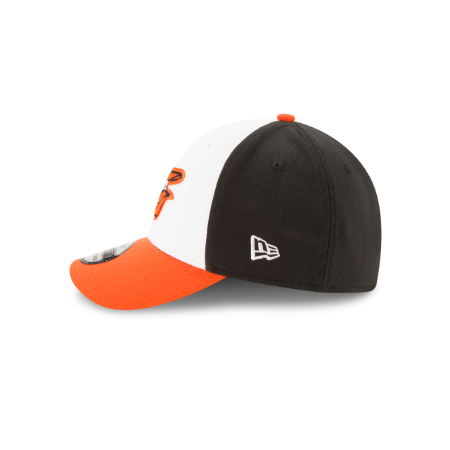 Baltimore Orioles MLB New Era Men White/Orange 39Thirty Team Classic Stretch Fit Hat product image 5, provided for visual