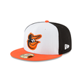 Baltimore Orioles MLB New Era Men White Orange 59Fifty Authentic Collection Home Fitted Hat product image 1, provided for