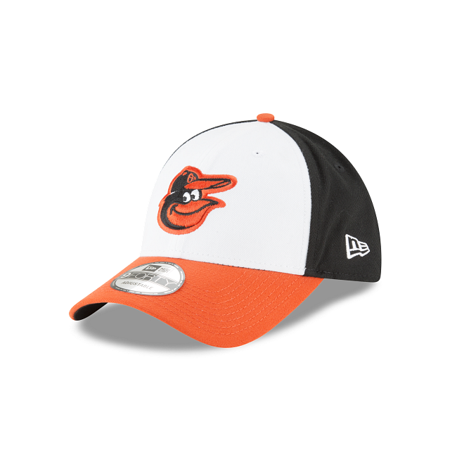 Baltimore Orioles MLB New Era Youth White Orange 9Forty The League Adjustable Hat product image 1, provided for visual