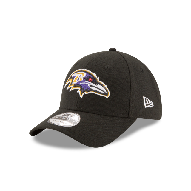 Baltimore Ravens NFL New Era Men Black 9Forty The League Adjustable Hat product image 1, provided for visual reference and