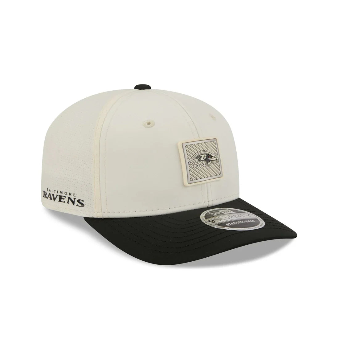 Baltimore Ravens NFL New Era Men Cream/Black 9Seventy 2026 NFL Training Camp Snapback product image 1, provided for visual