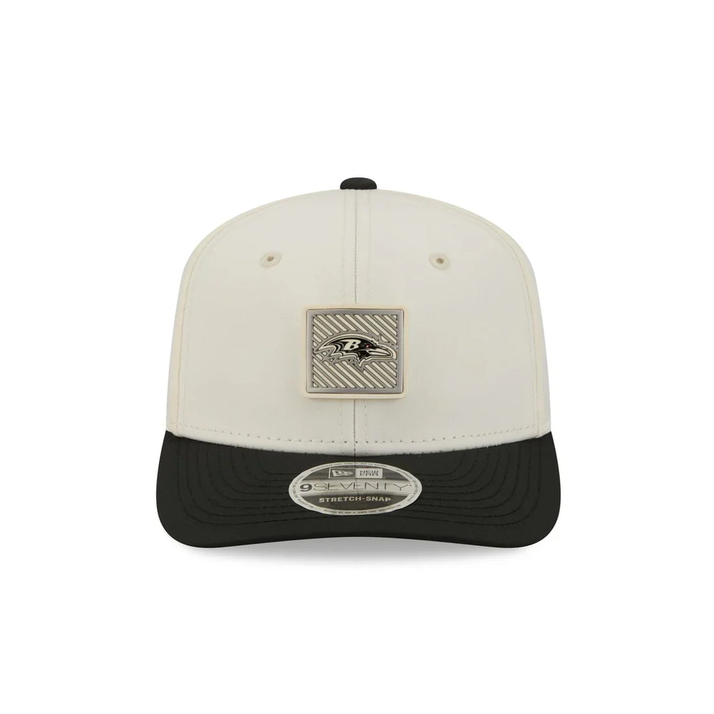 Baltimore Ravens NFL New Era Men Cream/Black 9Seventy 2026 NFL Training Camp Snapback product image 3, provided for visual