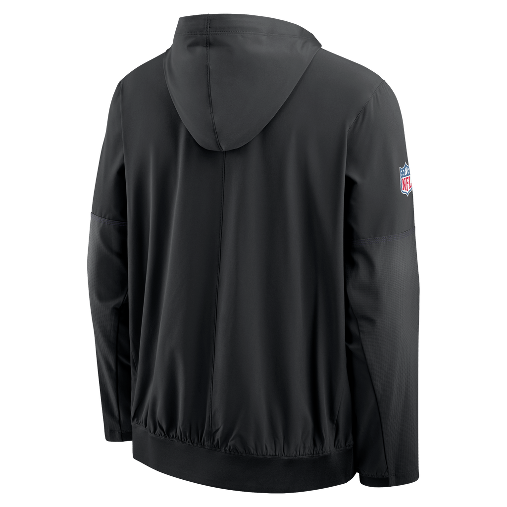 Baltimore Ravens NFL Nike Men Black Sideline Logo Glory Anorak Half-Zip Hooded Jacket product image 2, provided for visual