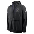 Baltimore Ravens NFL Nike Men Black Sideline Logo Glory Anorak Half-Zip Hooded Jacket product image 1, provided for visual