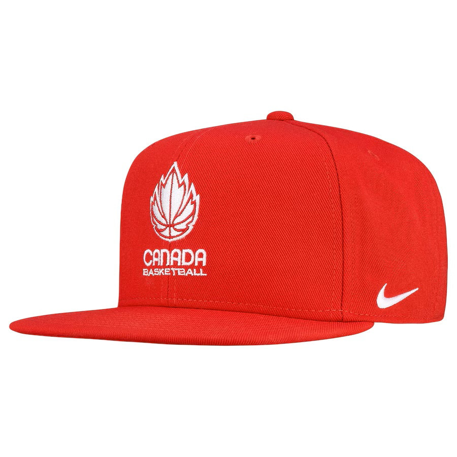 Canada Basketball FIBA Nike Men Red Pro Snapback product image 1, provided for visual reference and product detail review
