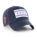 Chicago Bears Chicago Flag Navy 47' Clean Up Adjustable Hat product image 1, provided for visual reference and product