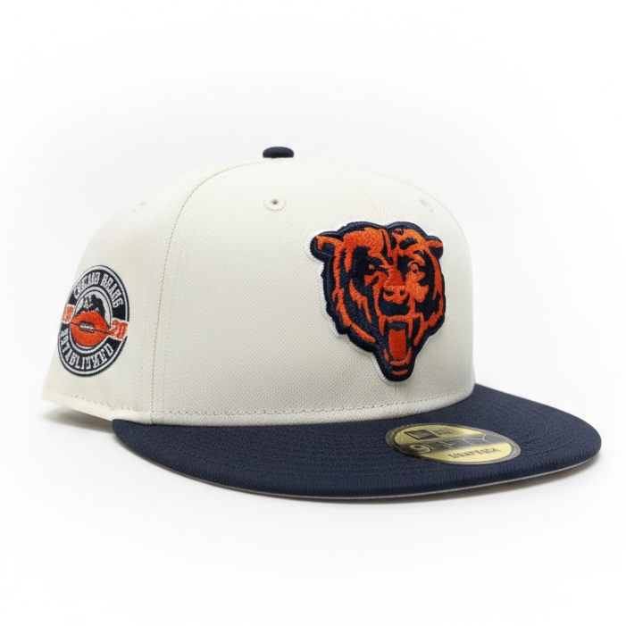 Chicago Bears Chrome Two Toned New Era 9FIFTY Snapback Hat product image 1, provided for visual reference and product detail