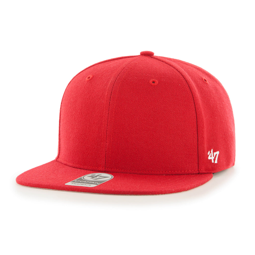 Blank 47 Brand Men Red Captain Snapback product image 1, provided for visual reference and product detail review