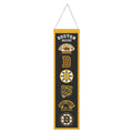 Boston Bruins NHL WinCraft 8"x32" Wool Heritage Logo Banner product image 1, provided for visual reference and product