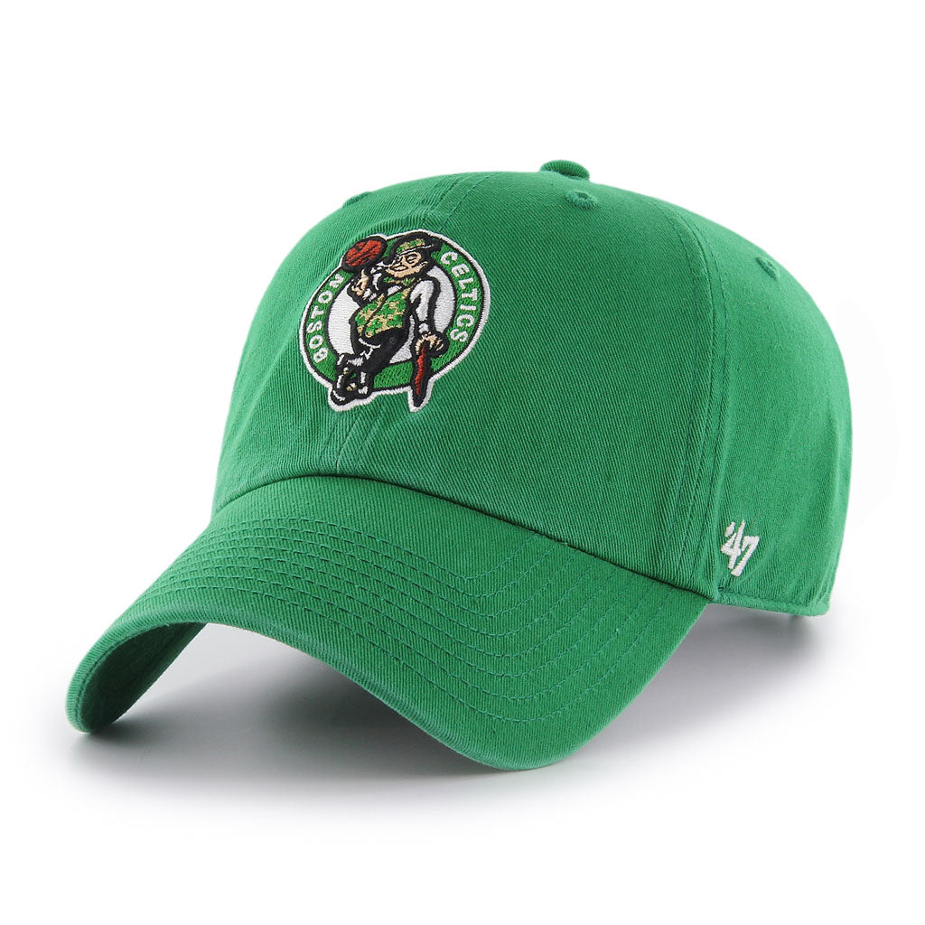 Boston Celtics NBA 47 Brand Men Green Clean Up Adjustable Hat product image 1, provided for visual reference and product