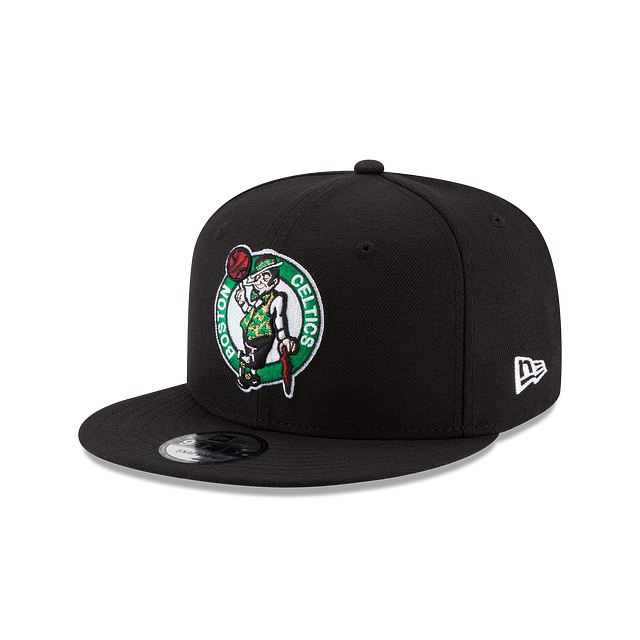 Boston Celtics NBA New Era Men Black 9Fifty Basic Snapback product image 1, provided for visual reference and product detail