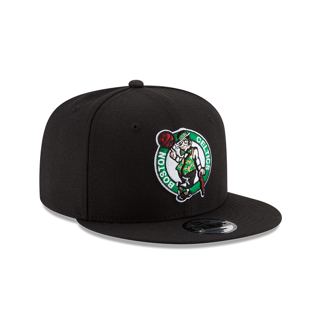 Boston Celtics NBA New Era Men Black 9Fifty Basic Snapback product image 3, provided for visual reference and product detail