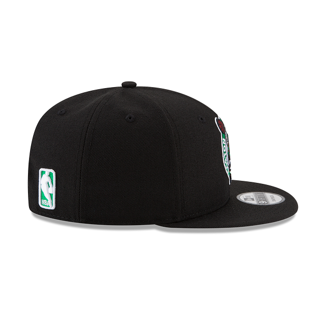 Boston Celtics NBA New Era Men Black 9Fifty Basic Snapback product image 6, provided for visual reference and product detail