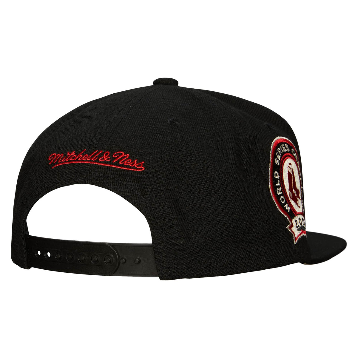 Boston Red Sox MLB Mitchell & Ness Men Black 2004 World Series Champions Original Fit Snapback product image 2, provided for
