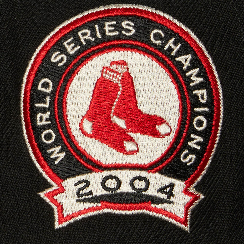 Boston Red Sox MLB Mitchell & Ness Men Black 2004 World Series Champions Original Fit Snapback product image 3, provided for