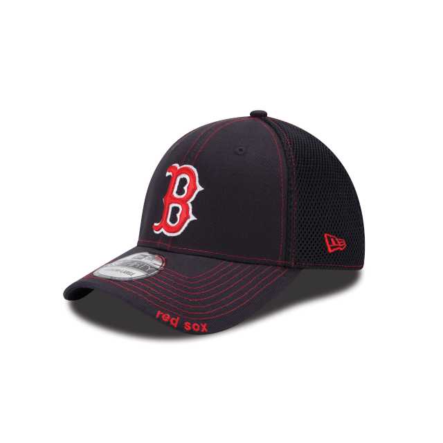 Boston Red Sox MLB New Era Men Navy 39Thirty Neo Stretch Fit Hat product image 1, provided for visual reference and product