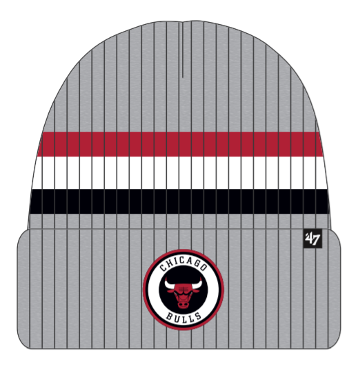 Chicago Bulls Highline '47 Cuffed Knit Hat product image 1, provided for visual reference and product detail review
