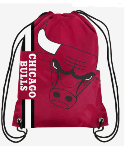 Chicago Bulls Big Logo Drawstring Bag product image 1, provided for visual reference and product detail review