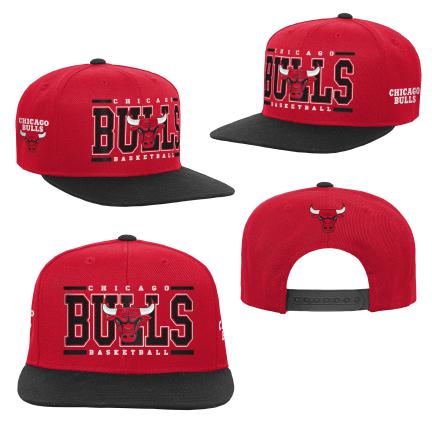 Chicago Bulls Youth Two Toned Retro Deadstock Snapback Hat product image 1, provided for visual reference and product detail