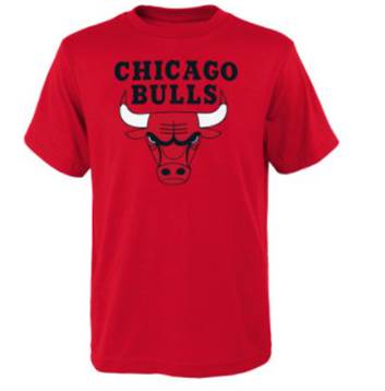 Chicago Bulls Red Toddler T-Shirt product image 1, provided for visual reference and product detail review