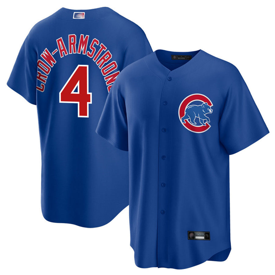 C.Cubs #4 Pete Crow-Armstrong Player Navy Home Replica product image 1