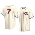 C.Cubs #7 Dansby Swanson Player Cream Home Replica Baseball product image 1