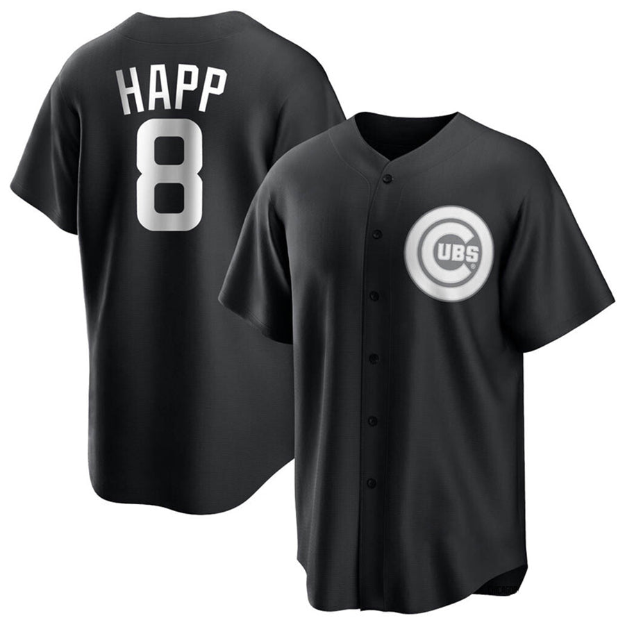 C.Cubs #8 Andre Dawson Player Black Home Replica Baseball product image 1