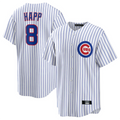 C.Cubs #8 Ian Happ Player White Home Replica Baseball product image 1