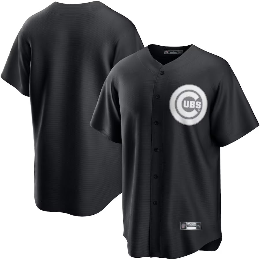C.Cubs Blank Player Black Lights Out Replica Baseball product image 1