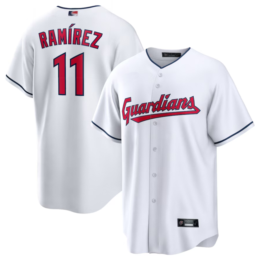 C.Guardians #11 Jose Ramirez Player White Home Replica product image 1