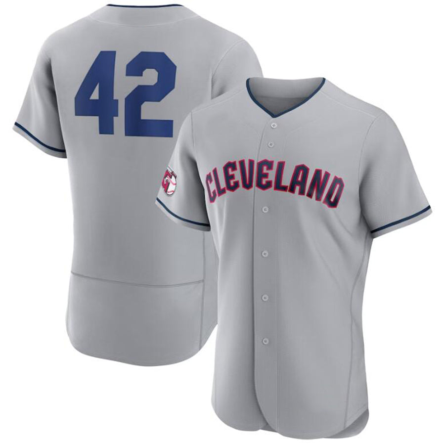 C.Guardians #42 Player Gray Elite Baseball Jerseys product image 1