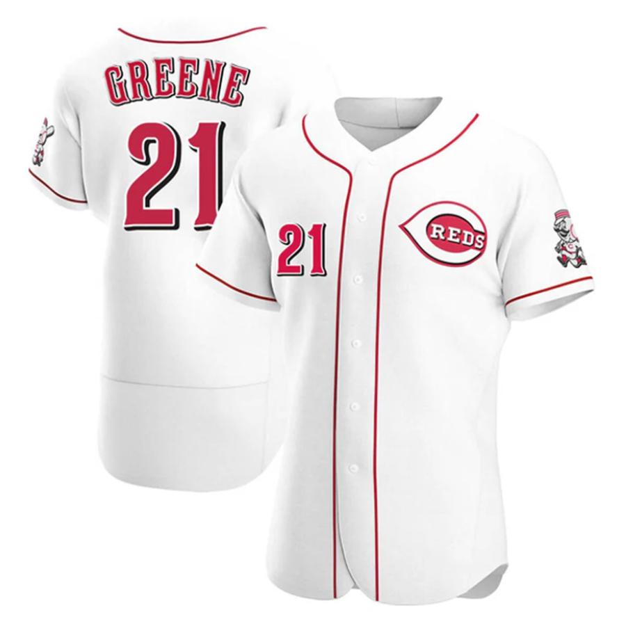 C.Reds #21 Hunter Greene Player White Home Limited Elite product image 1