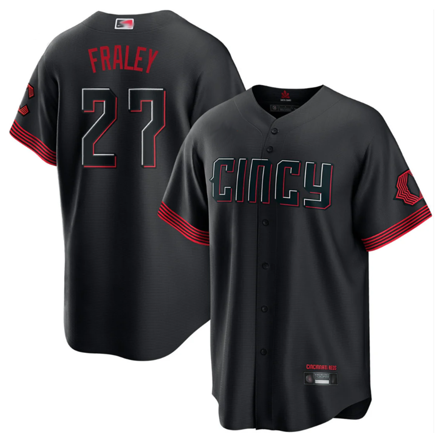 C.Reds #27 Jake Fraley Player Black City Connect Replica product image 1