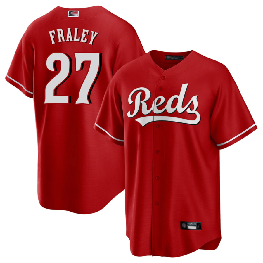 C.Reds #27 Jake Fraley Player Red Home Replica Game product image 1